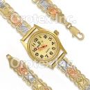 GLW 001 Gold Layered Tri-Color Watch